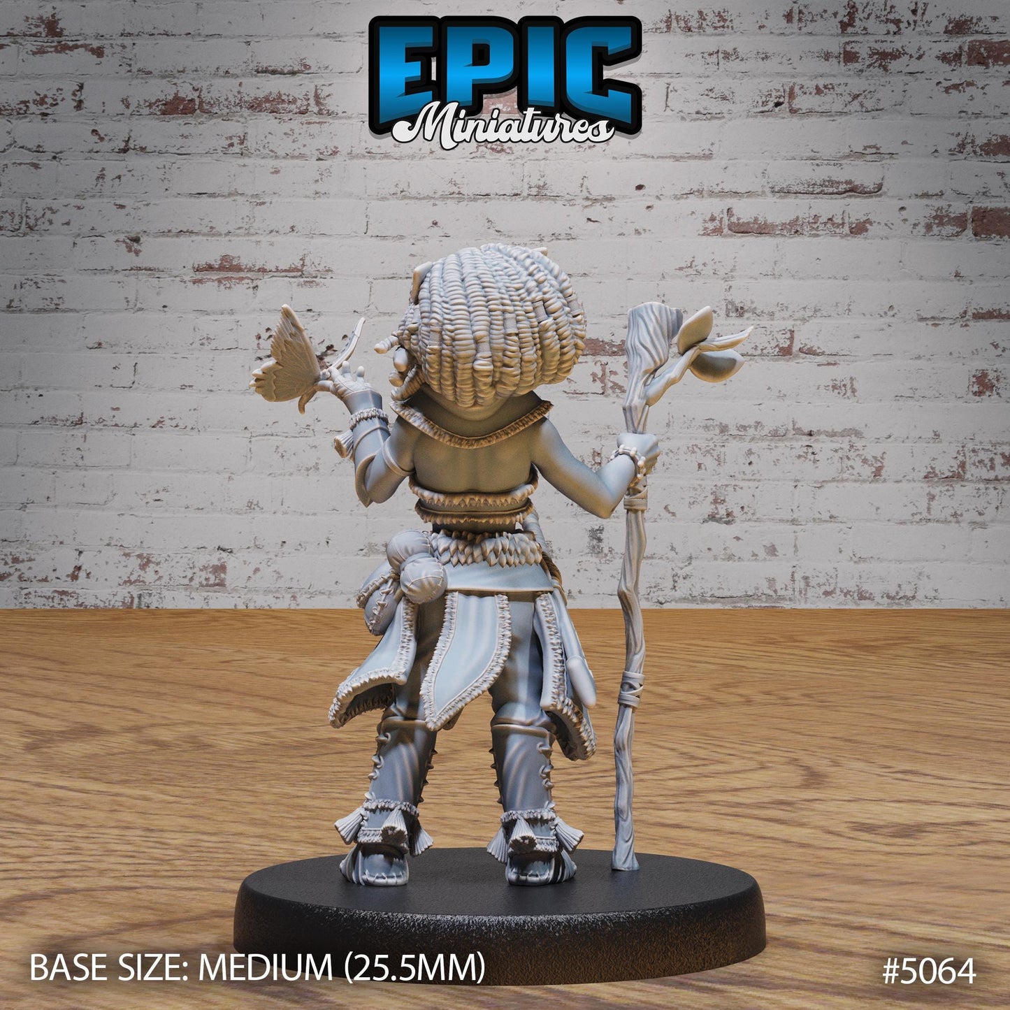 Halfling Druid (3 Variants Available) - Epic Miniatures