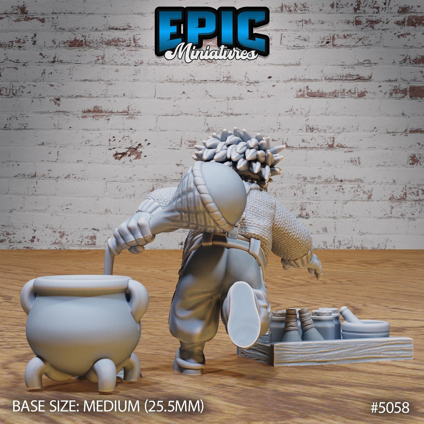 Halfling Villagers, Set 3 (4 Variants Available) - Epic Miniatures