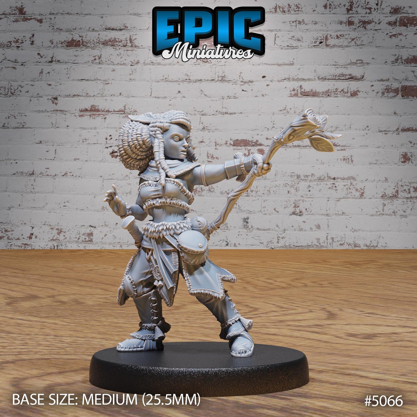 Halfling Druid (3 Variants Available) - Epic Miniatures