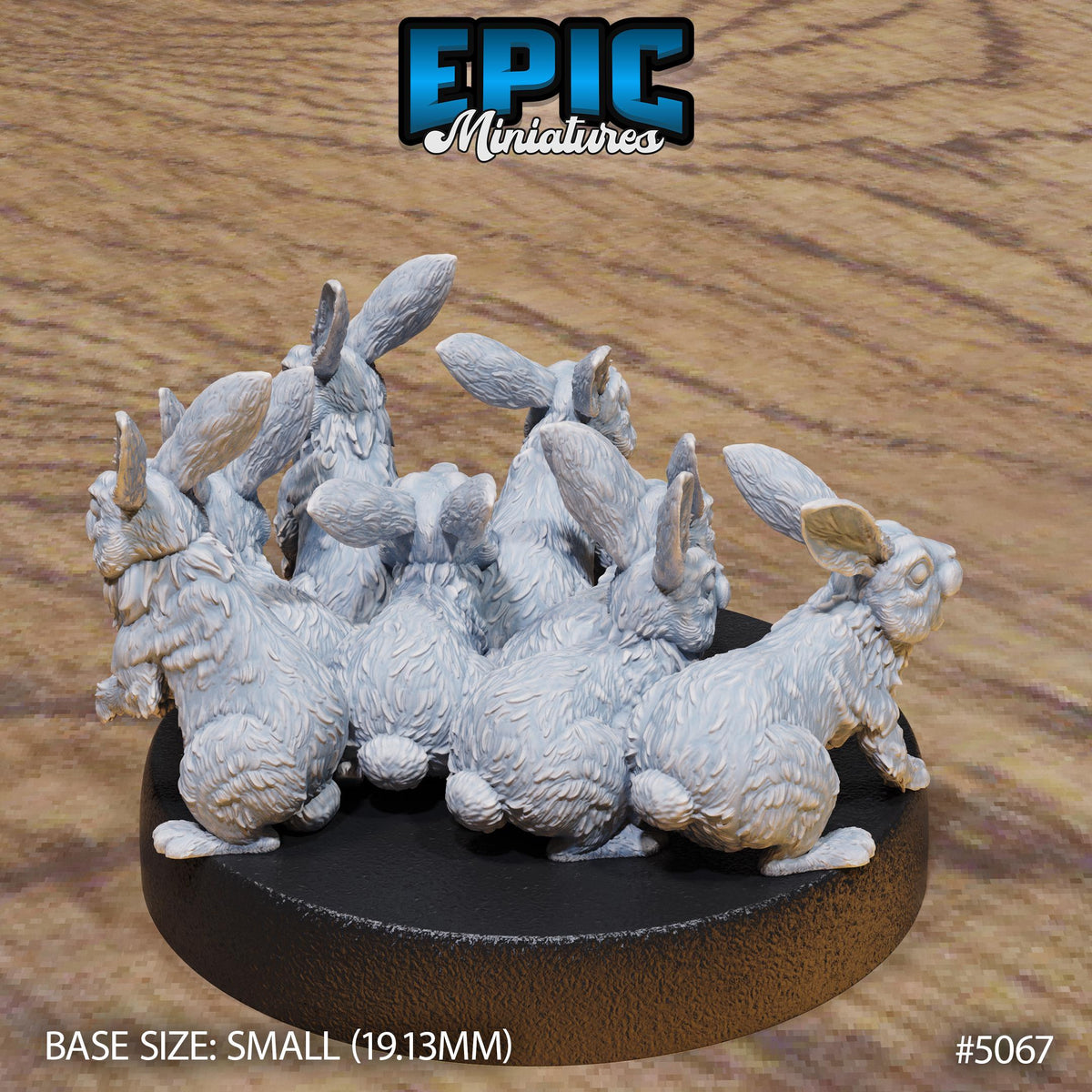 Rabbit Hoard Rabbit Swarm (2 Variants Available) - Epic Miniatures – Couatl's Hoard