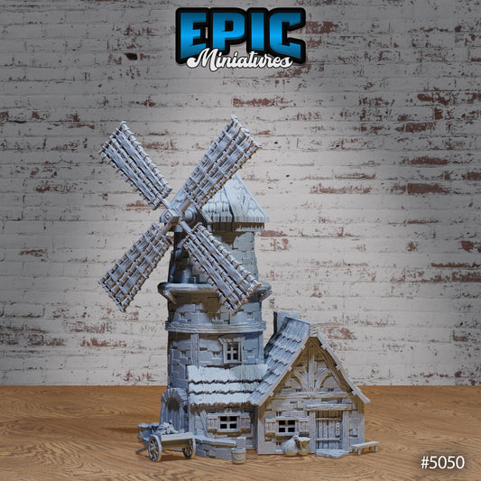 Windmill, Playable Terrain Piece - Epic Miniatures