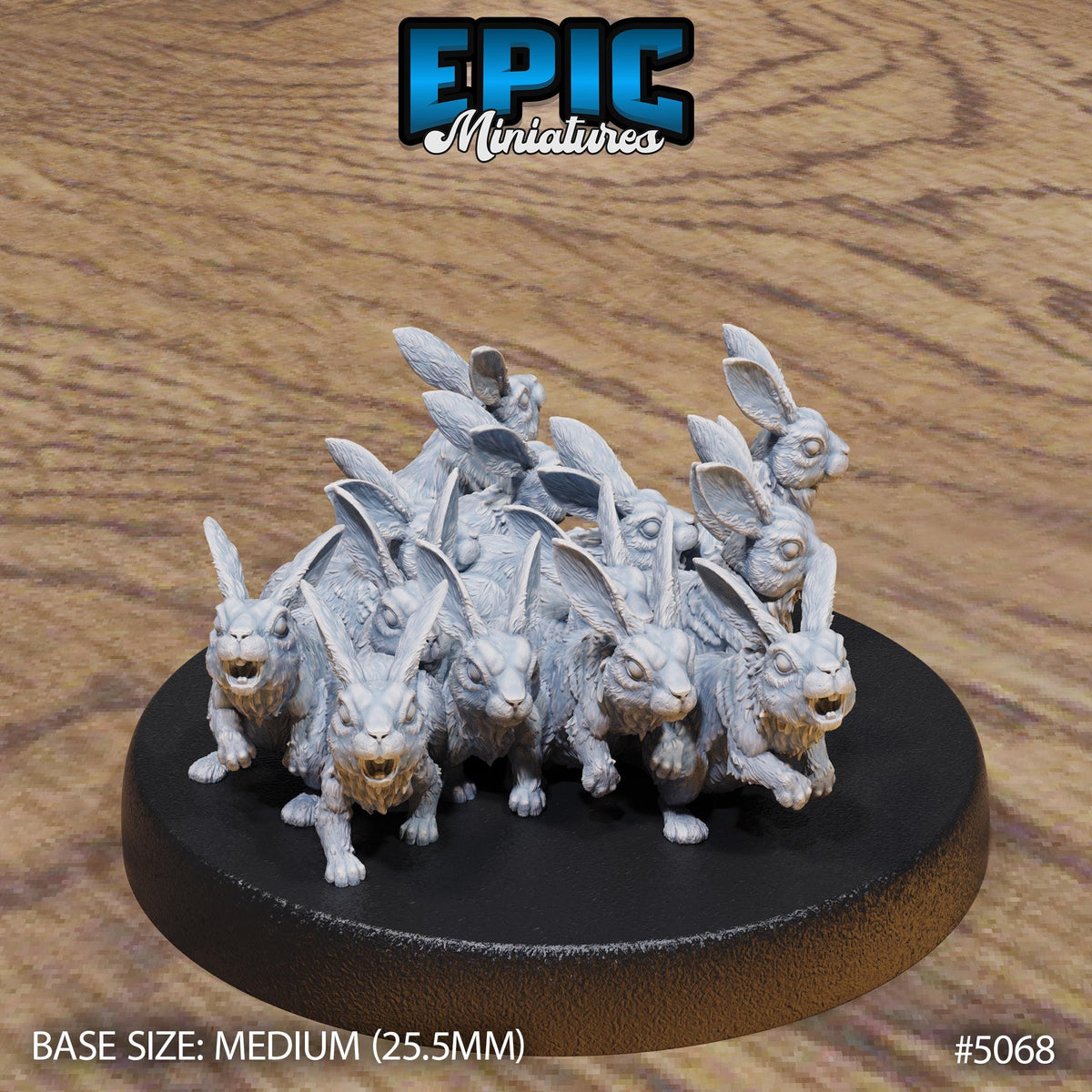 Rabbit Hoard Rabbit Swarm (2 Variants Available) - Epic Miniatures – Couatl's Hoard