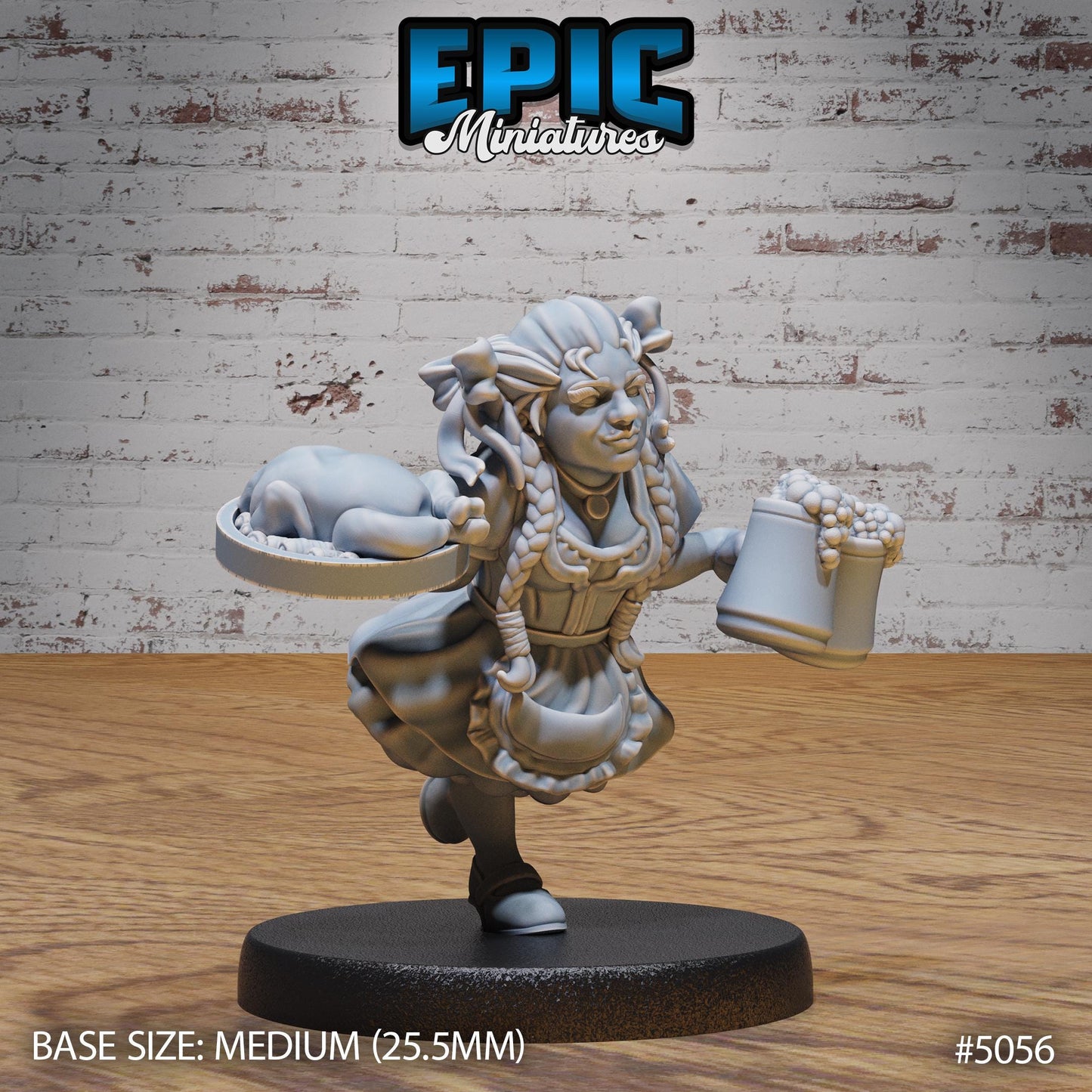 Halfling Villagers, Set 2 (4 Variants Available) - Epic Miniatures