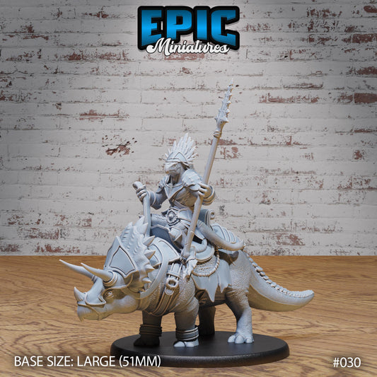 Lizardfolk Army, Dino Warrior (2 Variants Available) - Epic Miniatures