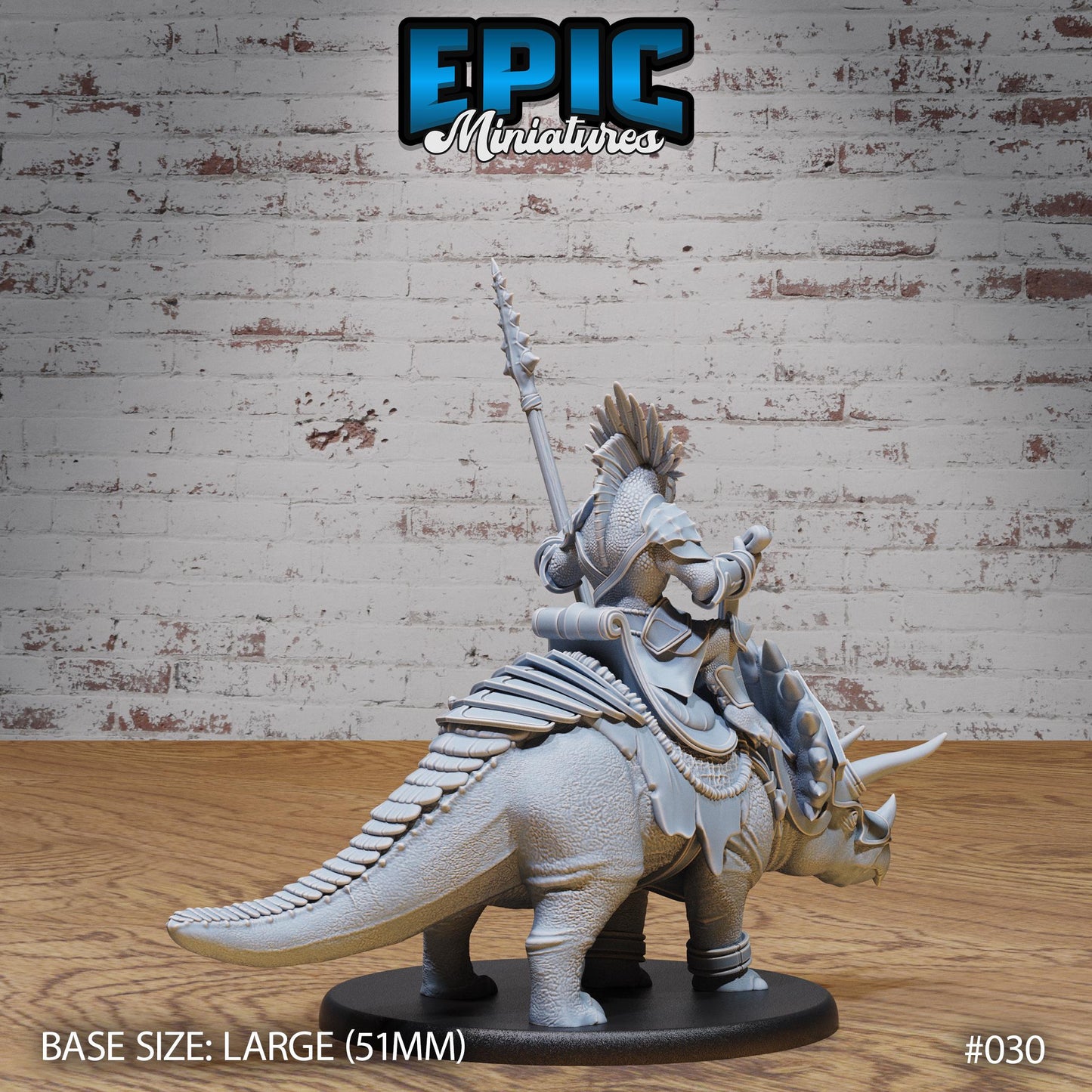 Lizardfolk Army, Dino Warrior (2 Variants Available) - Epic Miniatures