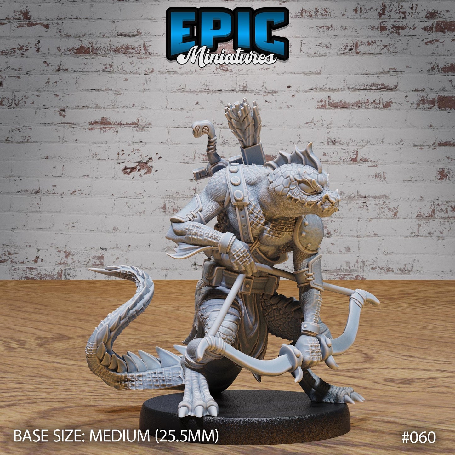 Bandit Lizard Folk (3 Variants Available) - Epic Miniatures