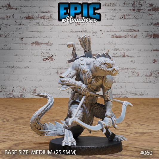 Bandit Lizard Folk (3 Variants Available) - Epic Miniatures