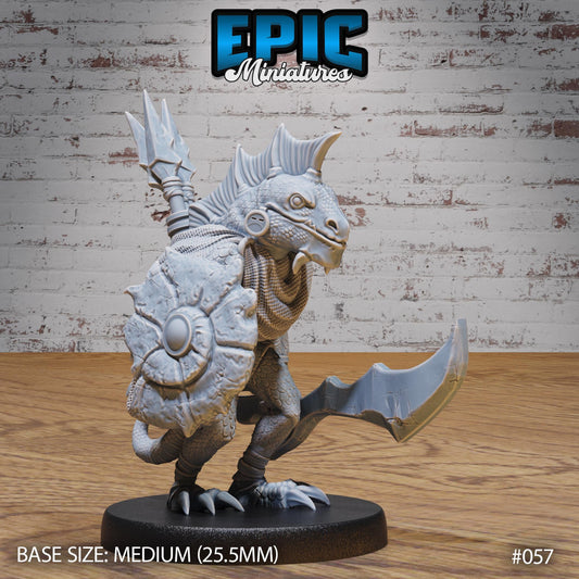 Tribal Lizard Folk (3 Variants Available) - Epic Miniatures