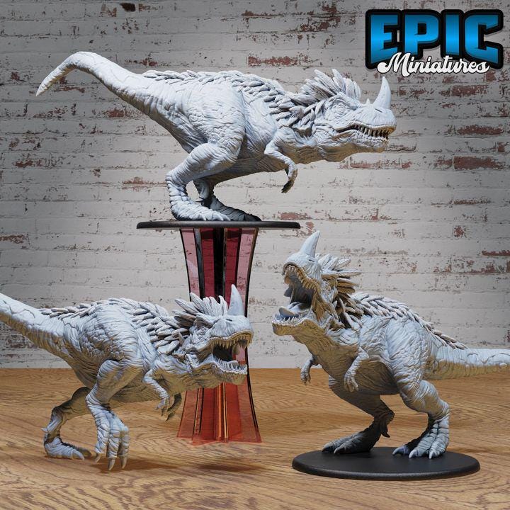Horned Rex (3 Variants Available) - Epic Miniatures