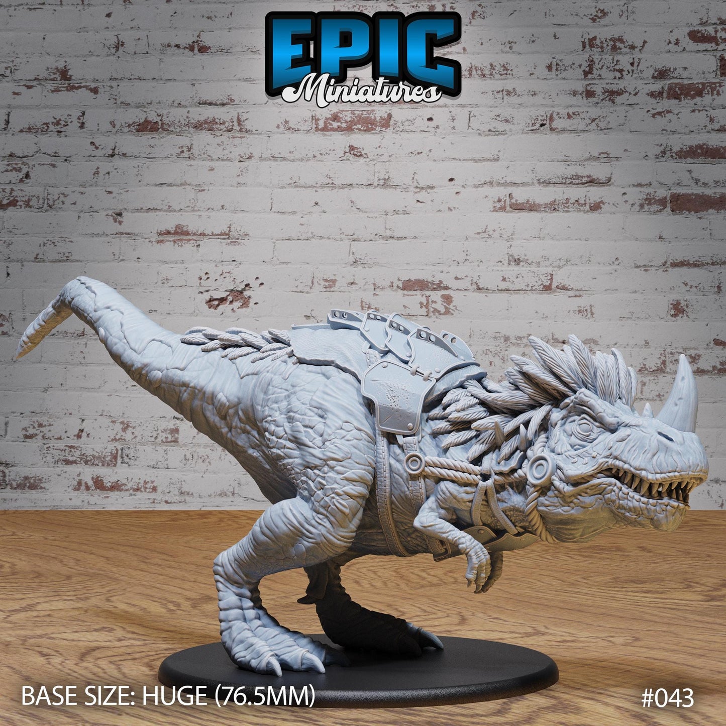 Horned Rex Mounts (3 Variants Available) - Epic Miniatures