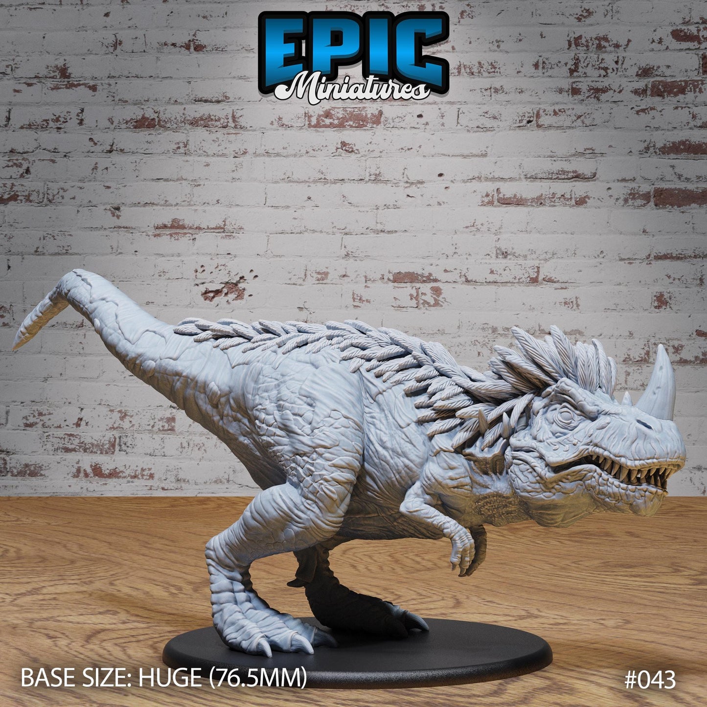 Horned Rex (3 Variants Available) - Epic Miniatures