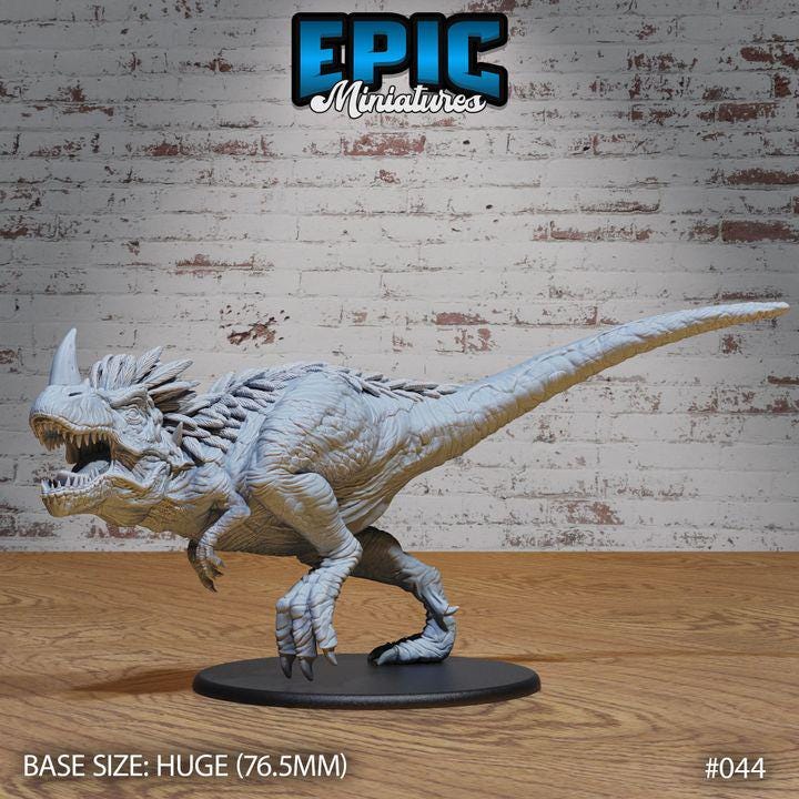 Horned Rex (3 Variants Available) - Epic Miniatures