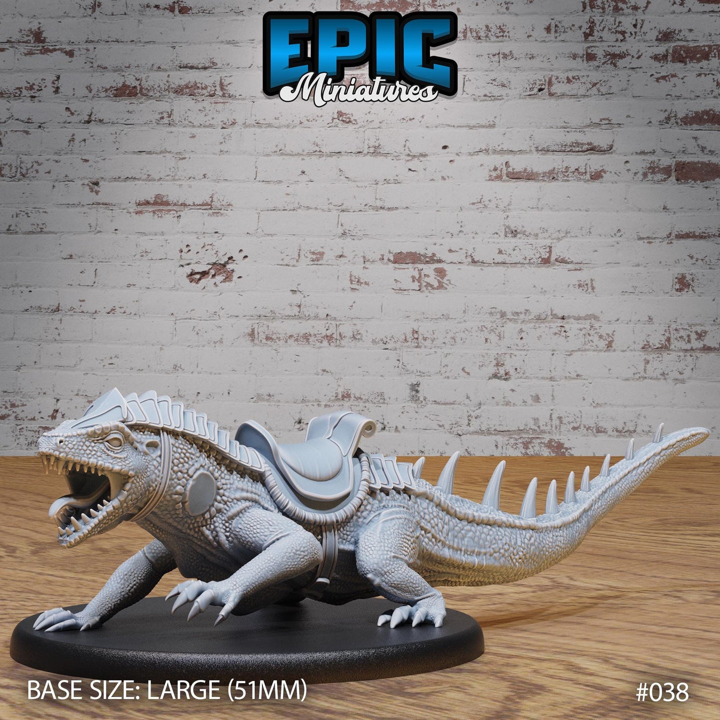 Lizardfolk Army, Reptile Mounts (2 Variants Available) - Epic Miniatures