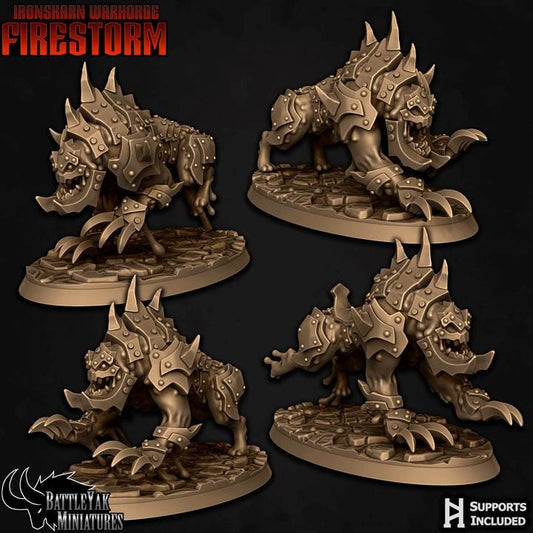 Forgebound Hellhounds (4 Variants Available) - Battle Yak