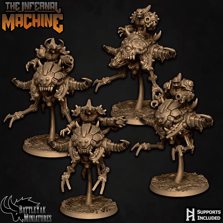Hellmachine Hunters, Caco Ember Riders (4 Variants Available) - Battle Yak