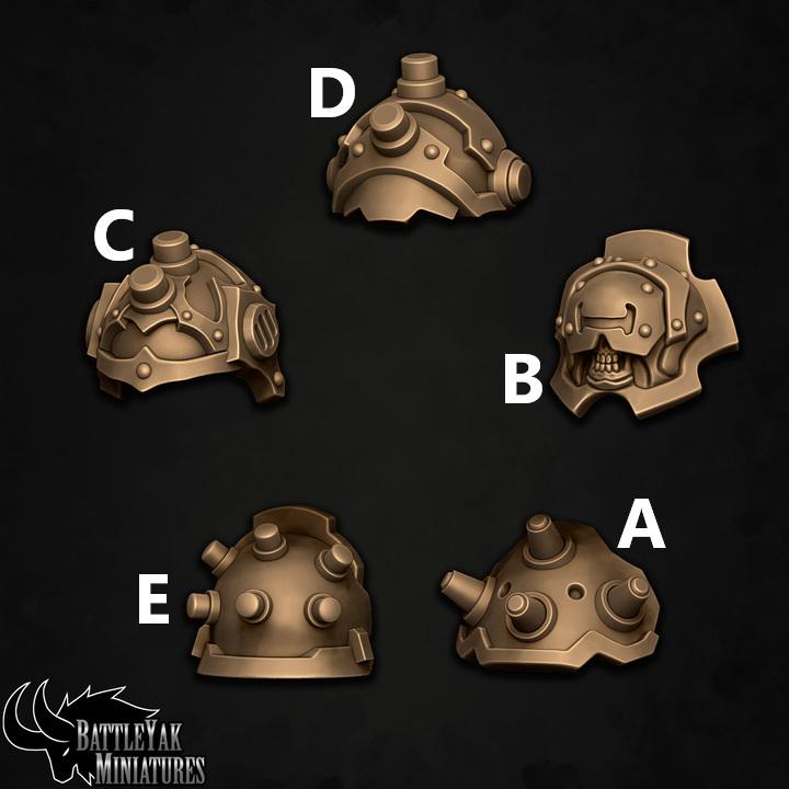 Infernal Hellcog Pauldrons, Customisation Pack - 28mm Scale (5 Variants Available) - Battle Yak