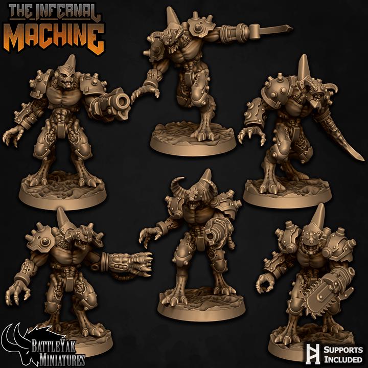 Infernal Hellcogs, Set 1 (6 Variants Available) - Battle Yak