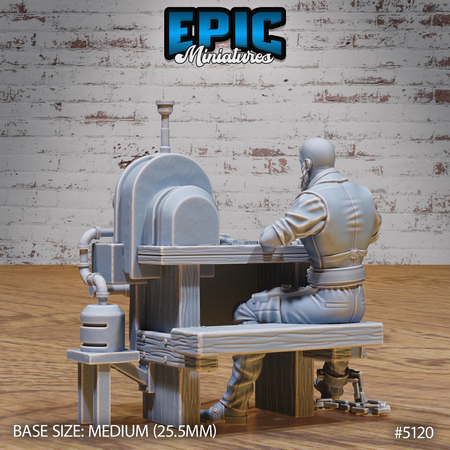 Imprisoned Blacksmith (3 Variants Available) - Epic Miniatures