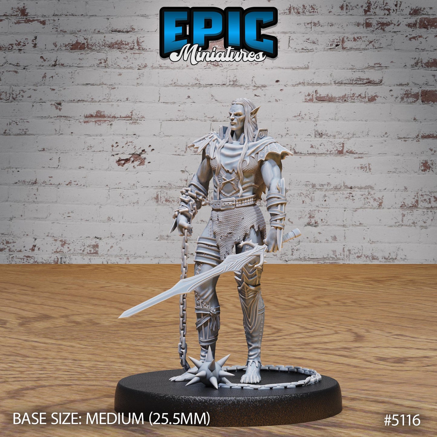 Half-Drow Slave Master (3 Variants Available) - Epic Miniatures