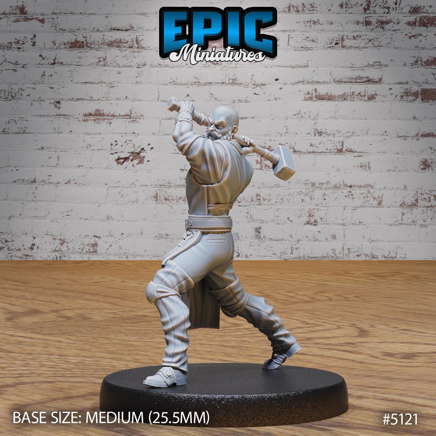 Imprisoned Blacksmith (3 Variants Available) - Epic Miniatures