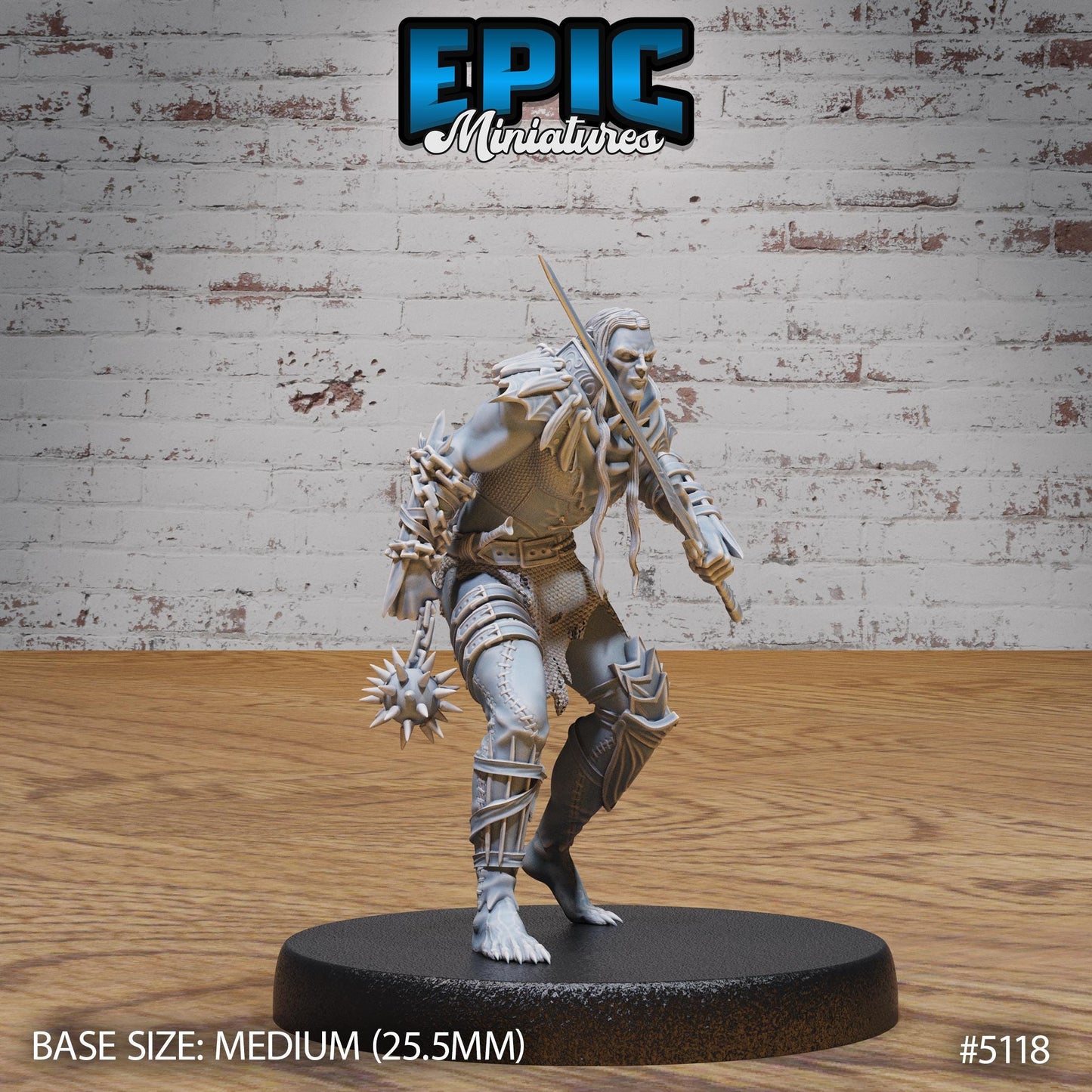 Half-Drow Slave Master (3 Variants Available) - Epic Miniatures