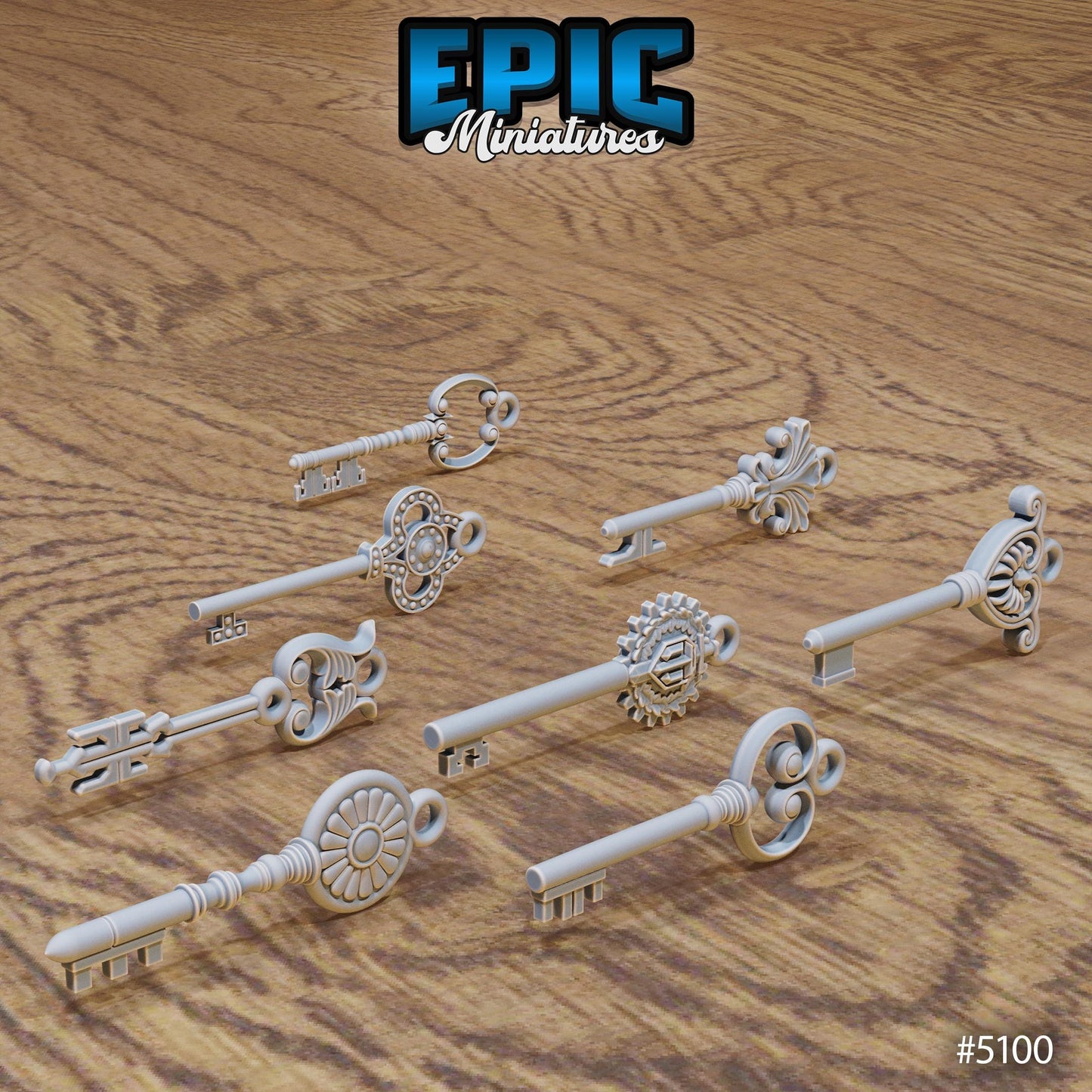 Prop Keys (8 Variants Available) - Epic Miniatures