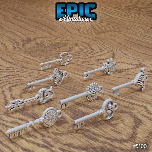 Prop Keys (8 Variants Available) - Epic Miniatures