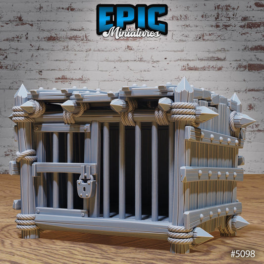 Prison Scatter, Cages (5 Variants Available) - Epic Miniatures