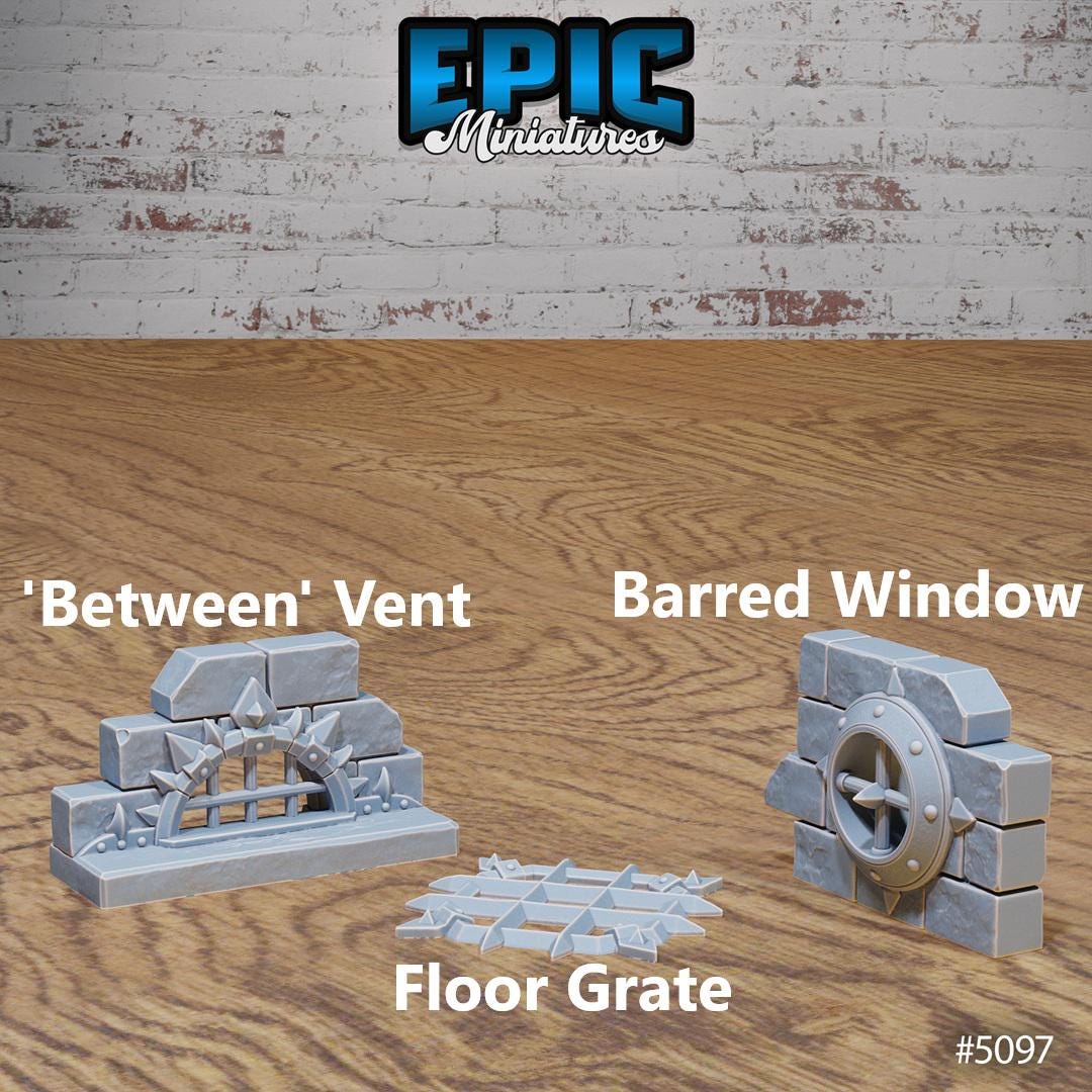 Prison Scatter, Mannequins and Windows (6 Variants Available) - Epic Miniatures