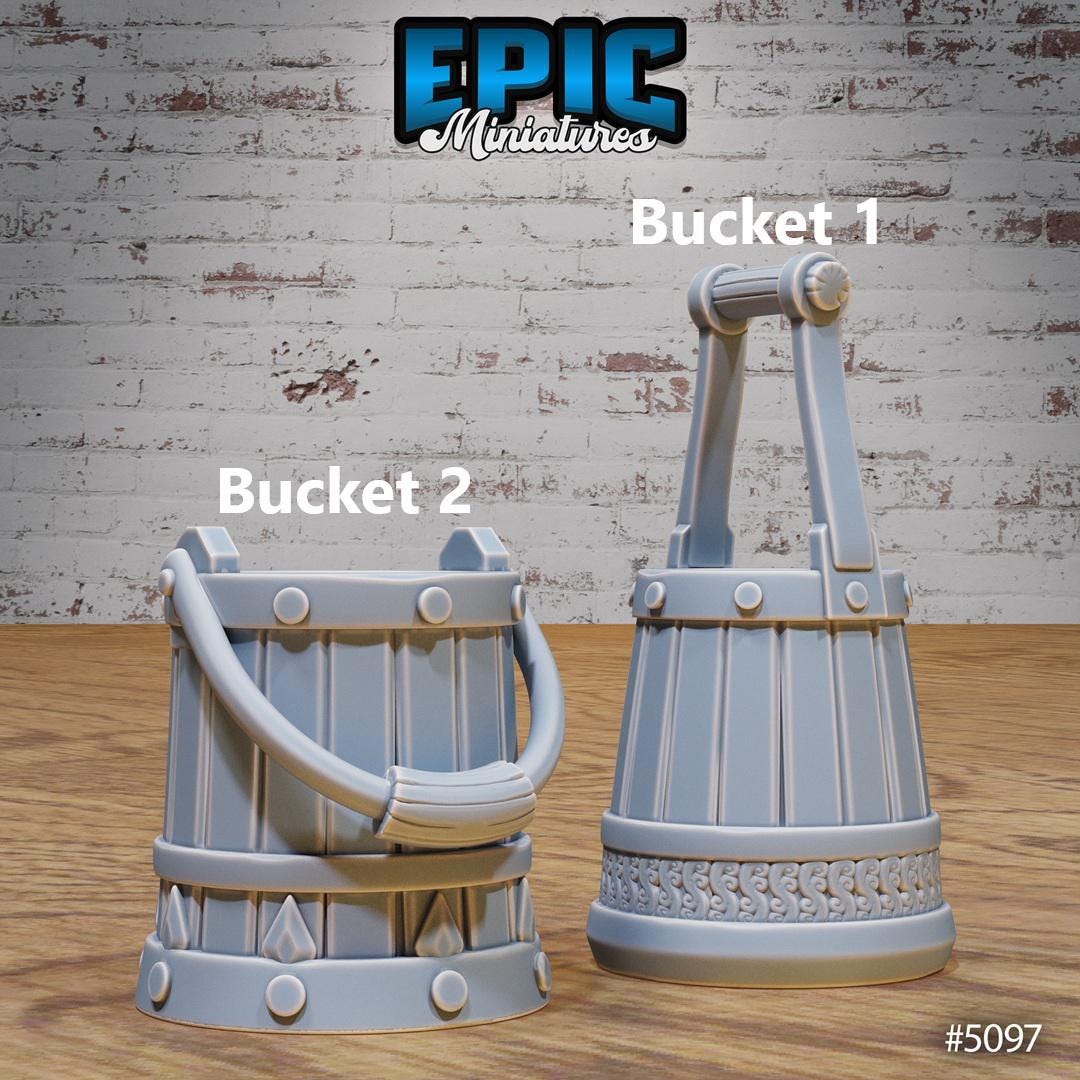 Prison Scatter, Boxes, Buckets + Crates (6 Variants Available) - Epic Miniatures