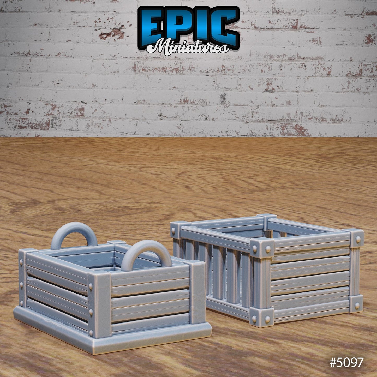 Prison Scatter, Boxes, Buckets + Crates (6 Variants Available) - Epic Miniatures