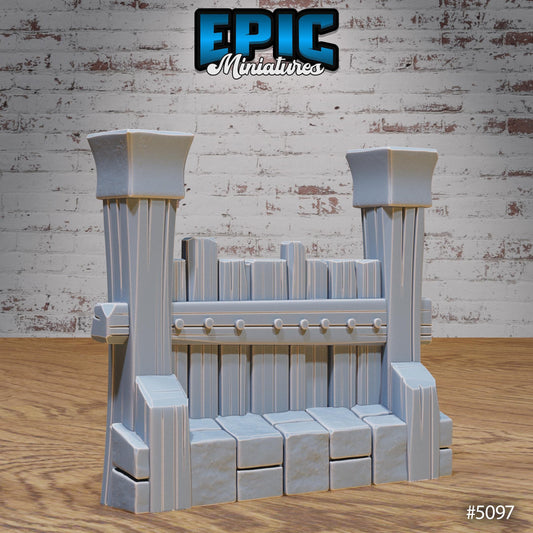 Prison Scatter, Walls, Fences and Manacles (7 Variants Available) - Epic Miniatures