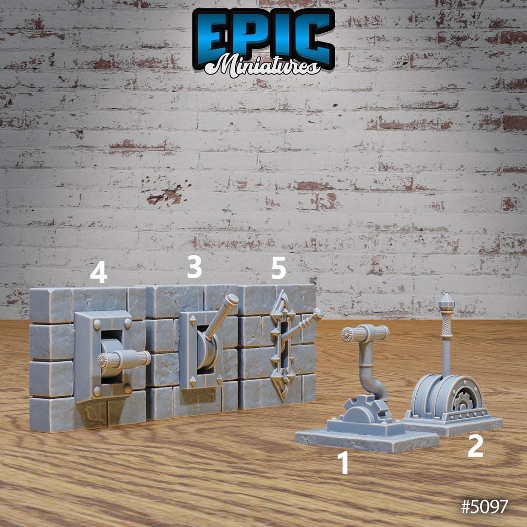 Prison Scatter, Levers (5 Variants Available) - Epic Miniatures