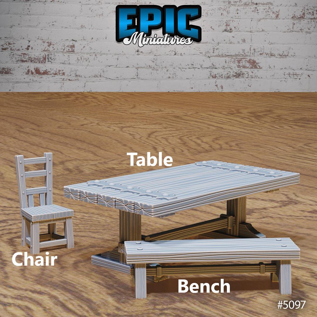 Prison Scatter, Furniture (6 Variants Available) - Epic Miniatures