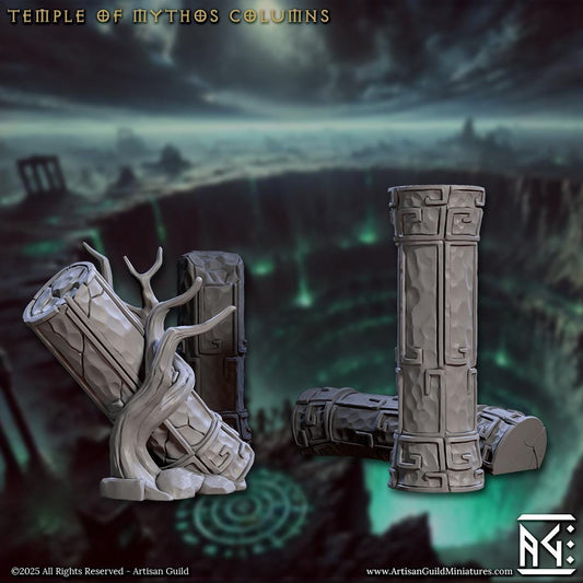 Temple of Mythos, Columns - Terrain Set - Artisan Guild