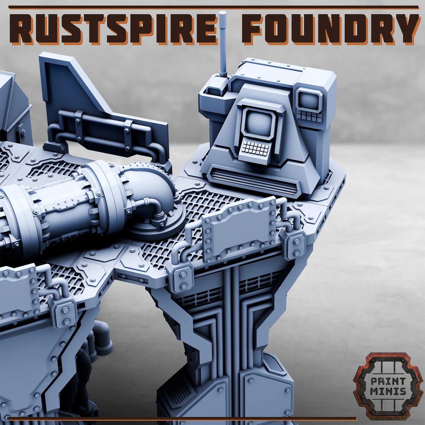 Rustspire Foundry, Scenery Kit - Print Minis