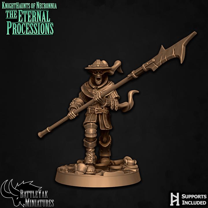Spectral Men-at-Arms, Pikemen (6 Variants Available) - Battle Yak