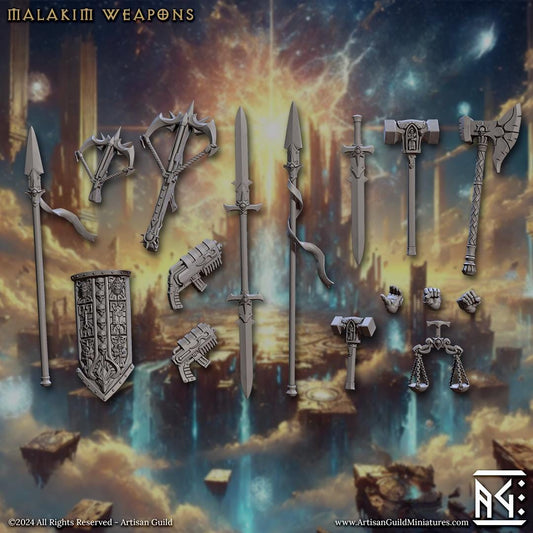 Malakim Hands and Weapons, 28mm Scale (16 Variants Available) - Artisan Guild