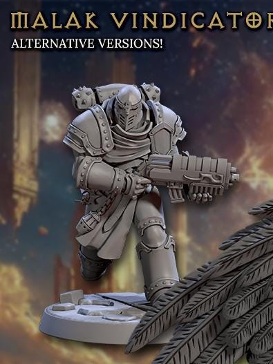 Malakim Vindicators, Guns (6 Variants Available) - Artisan Guild