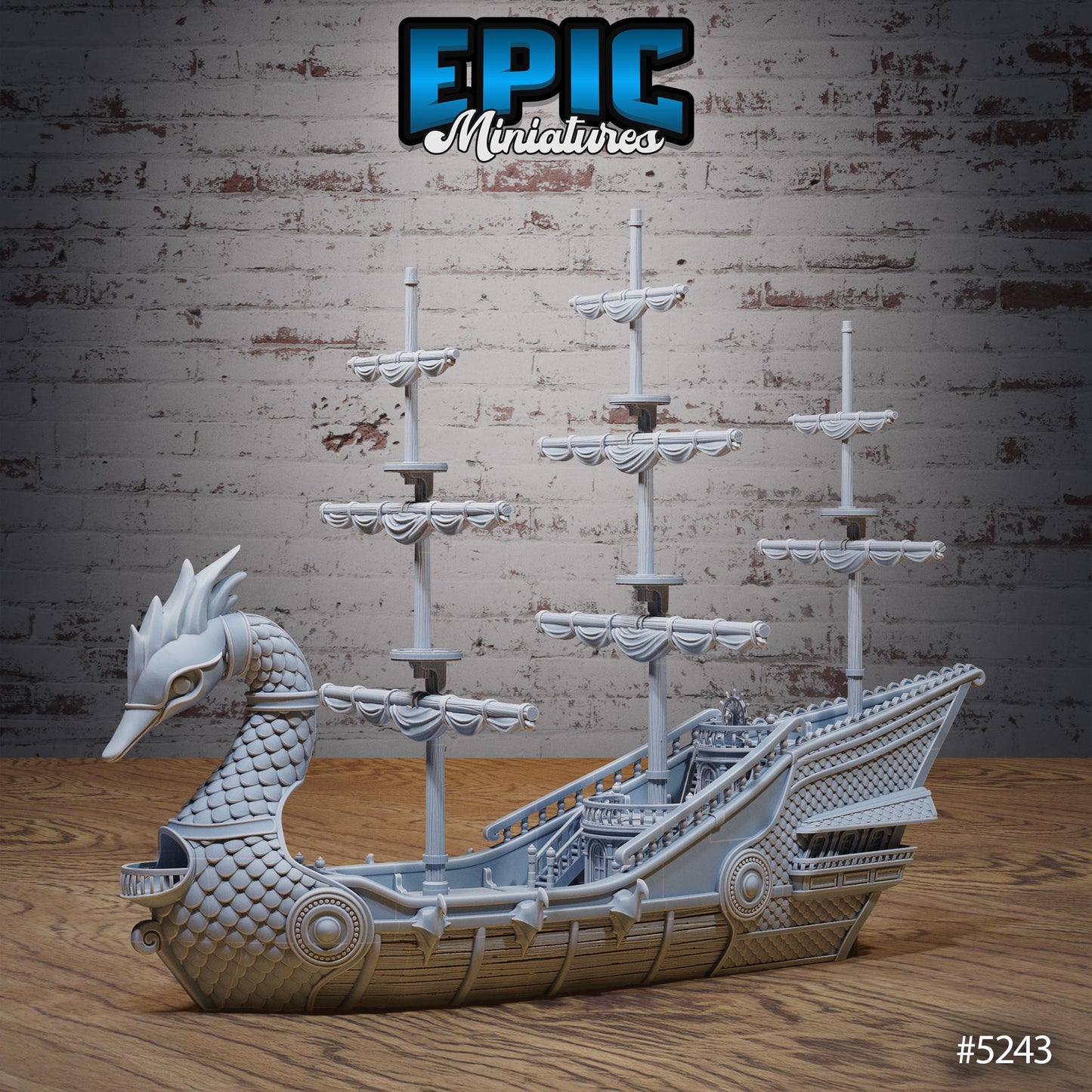 Elven Swan Ship - Epic Miniatures
