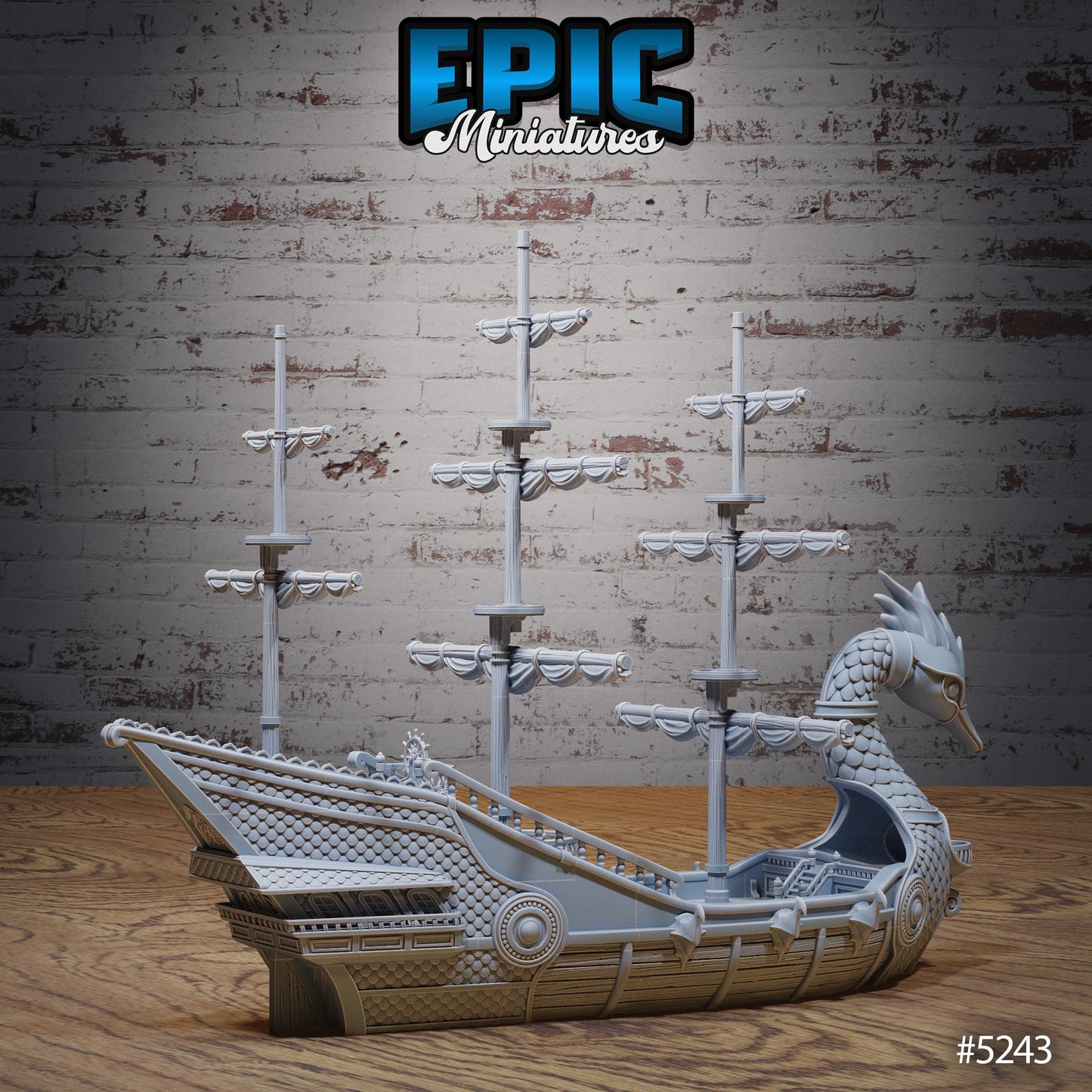 Elven Swan Ship - Epic Miniatures