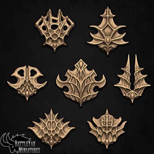 Dioraz Deepmind Mantles, Customisation Pack - 32mm Scale (7 Variants Available) - Battle Yak