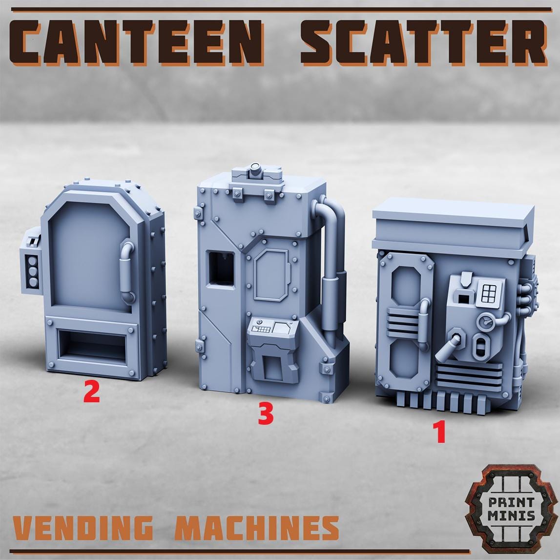 Canteen Scatter Set, 32mm Scale (8 Variants Available) - Print Minis