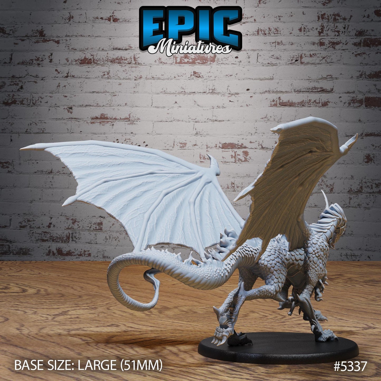 Moonstone Dragon (3 Variants Available) - Epic Miniatures