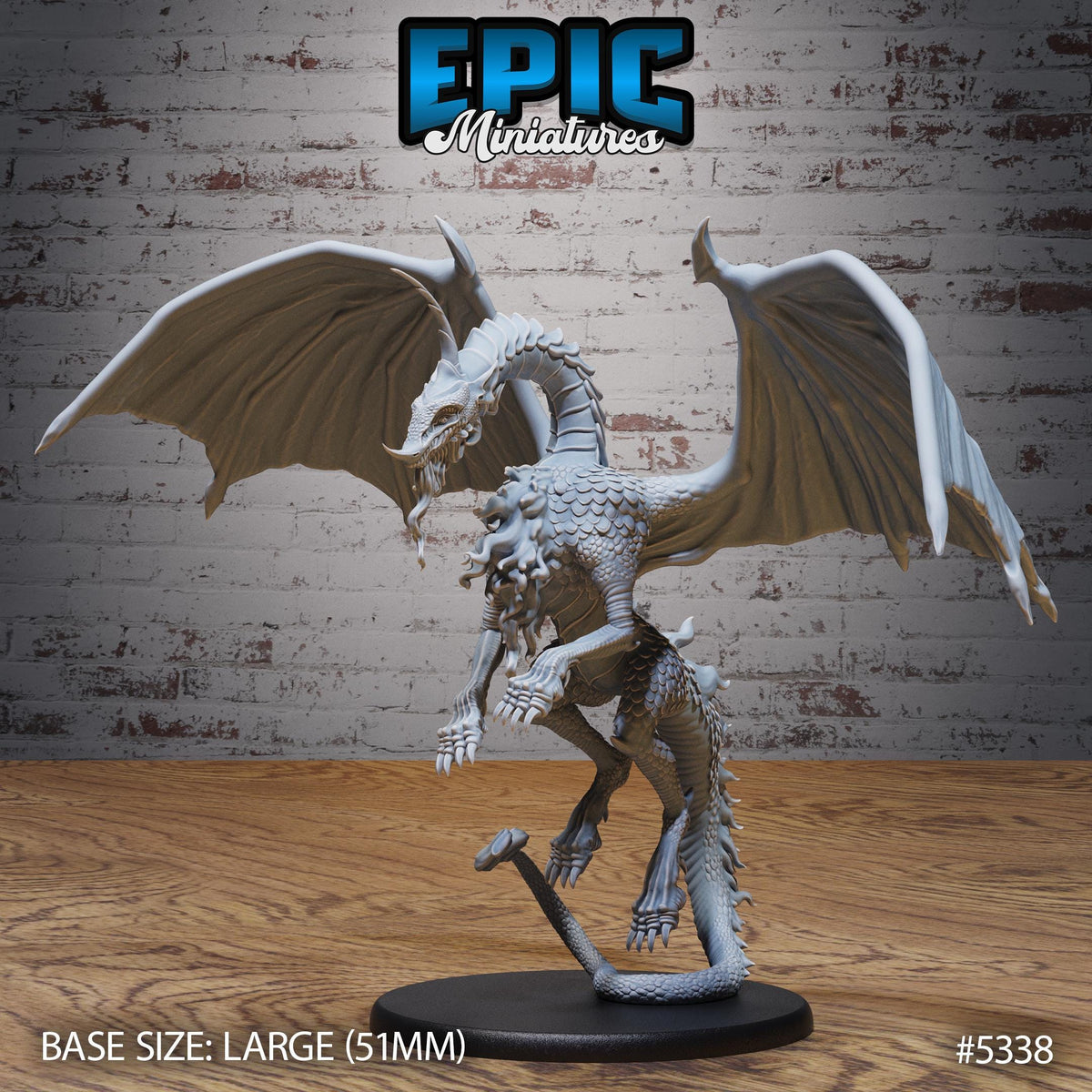 Moonstone Variant Moonstone Dragon (3 Variants Available) - Epic Miniatures – Couatl's Hoard
