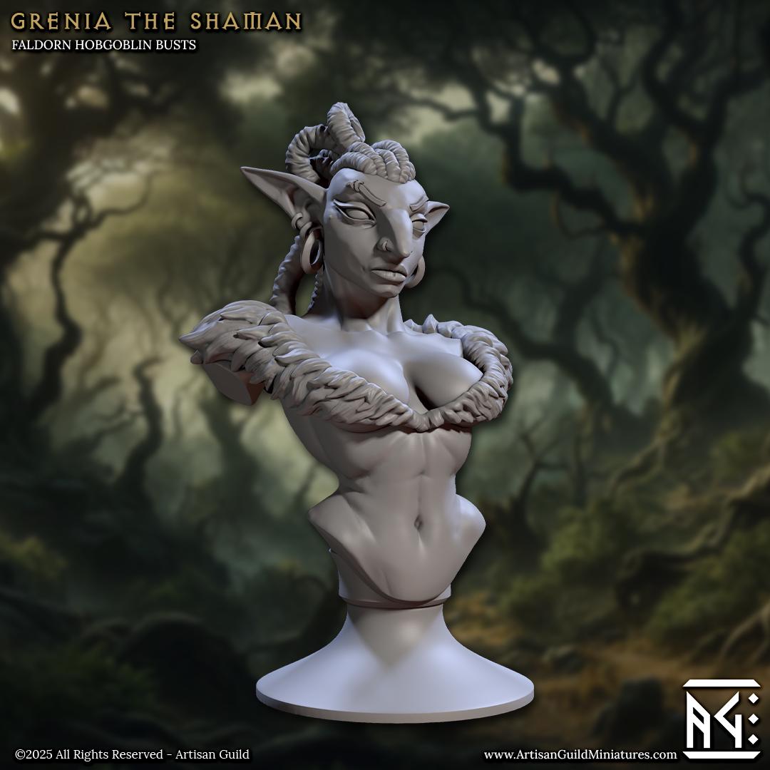 Grenia the Shaman, Bust - Artisan Guild