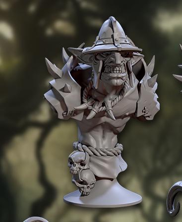 Faldorn Hobgoblins, Busts (2 Variants Available) - Artisan Guild