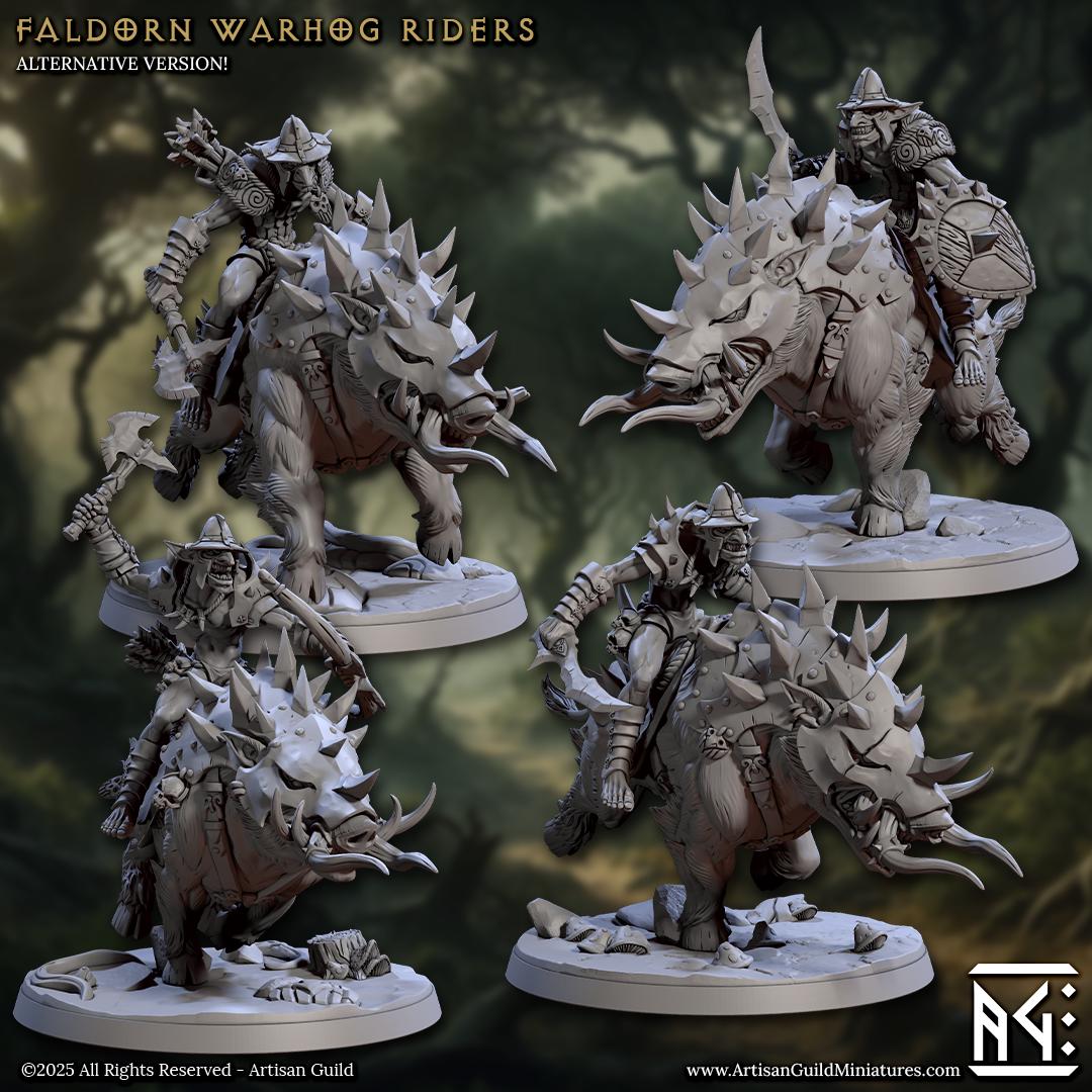 Faldorn Warhog Riders, Set 2 (4 Variants Available) - Artisan Guild