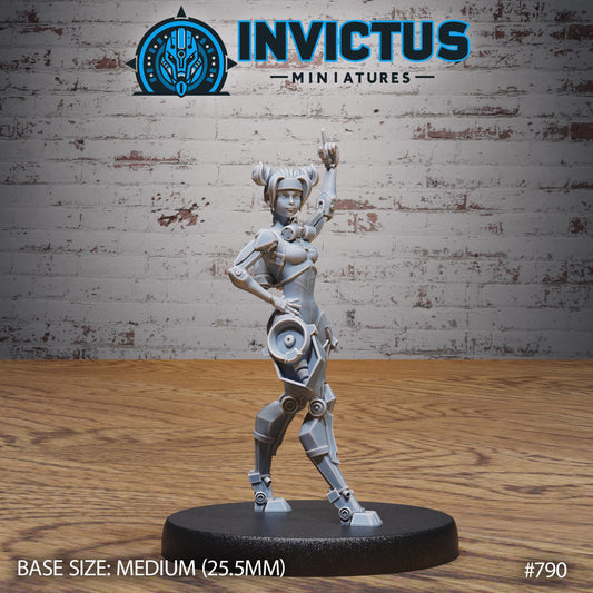 Racing Flag Girl (4 Variants Available) - Invictus Miniatures