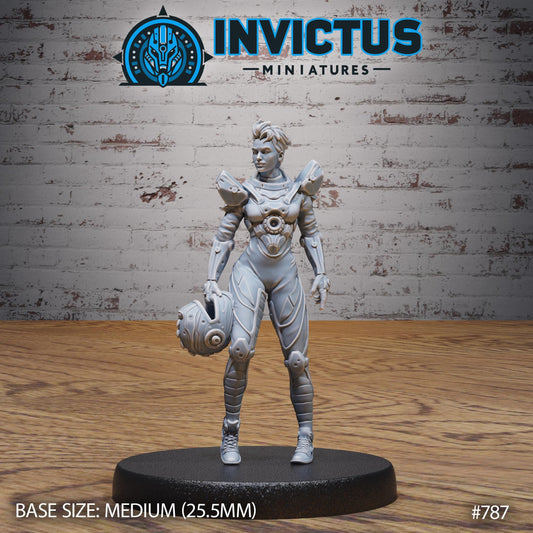 Racing Girl (4 Variants Available) - Invictus Miniatures